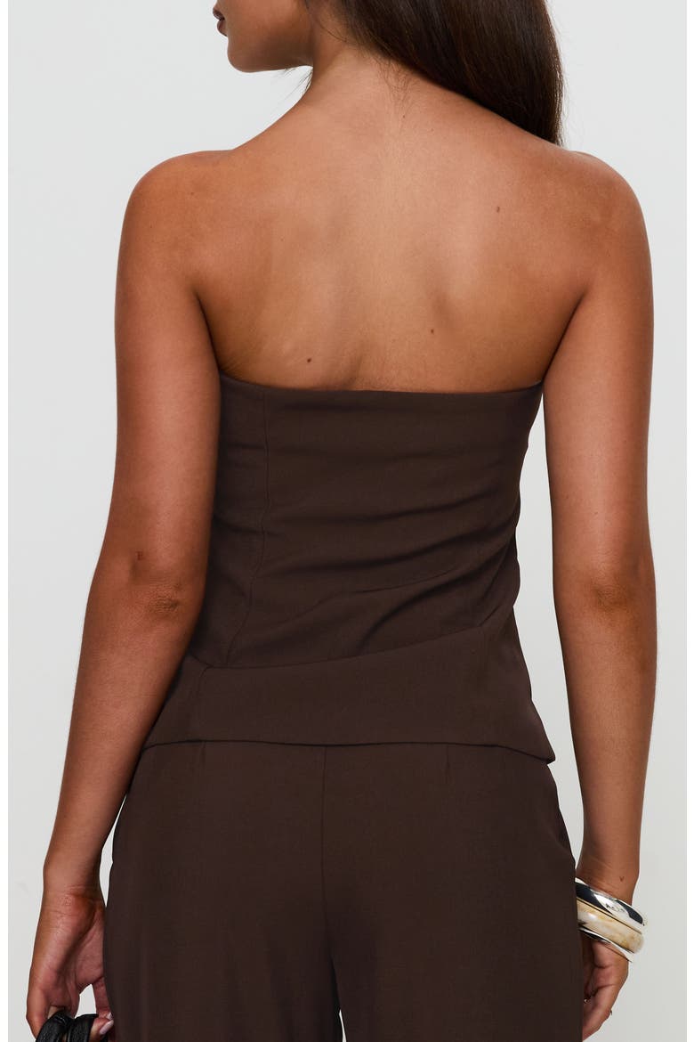 Irresistible Strapless Top, Alternate, color, CHOCOLATE