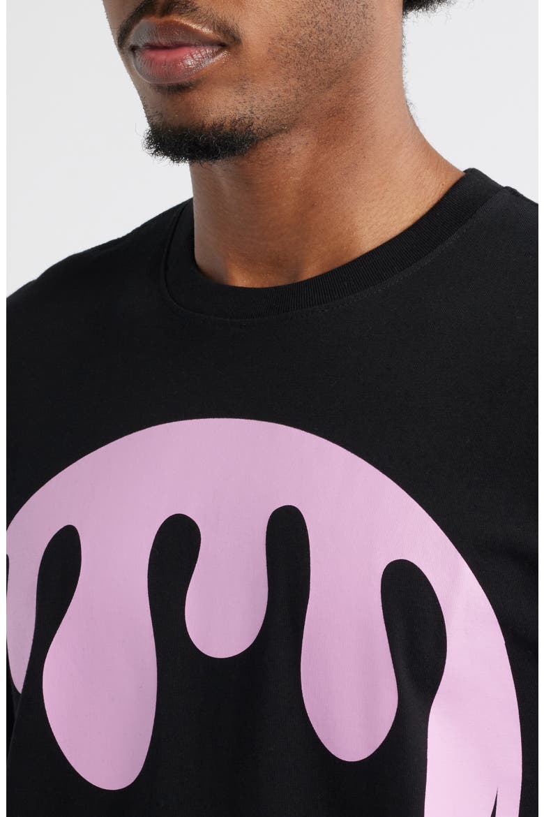 Drippy Graphic T-Shirt, Alternate, color, BLACK