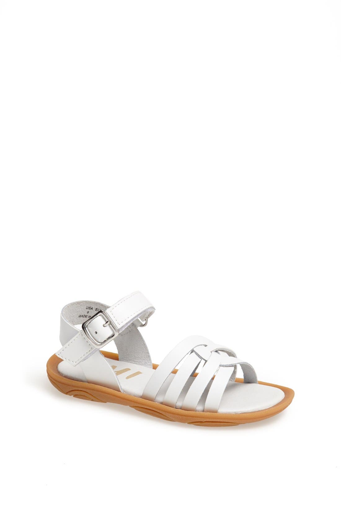 'Cora' Ankle Strap Sandal, Main, color, WHITE