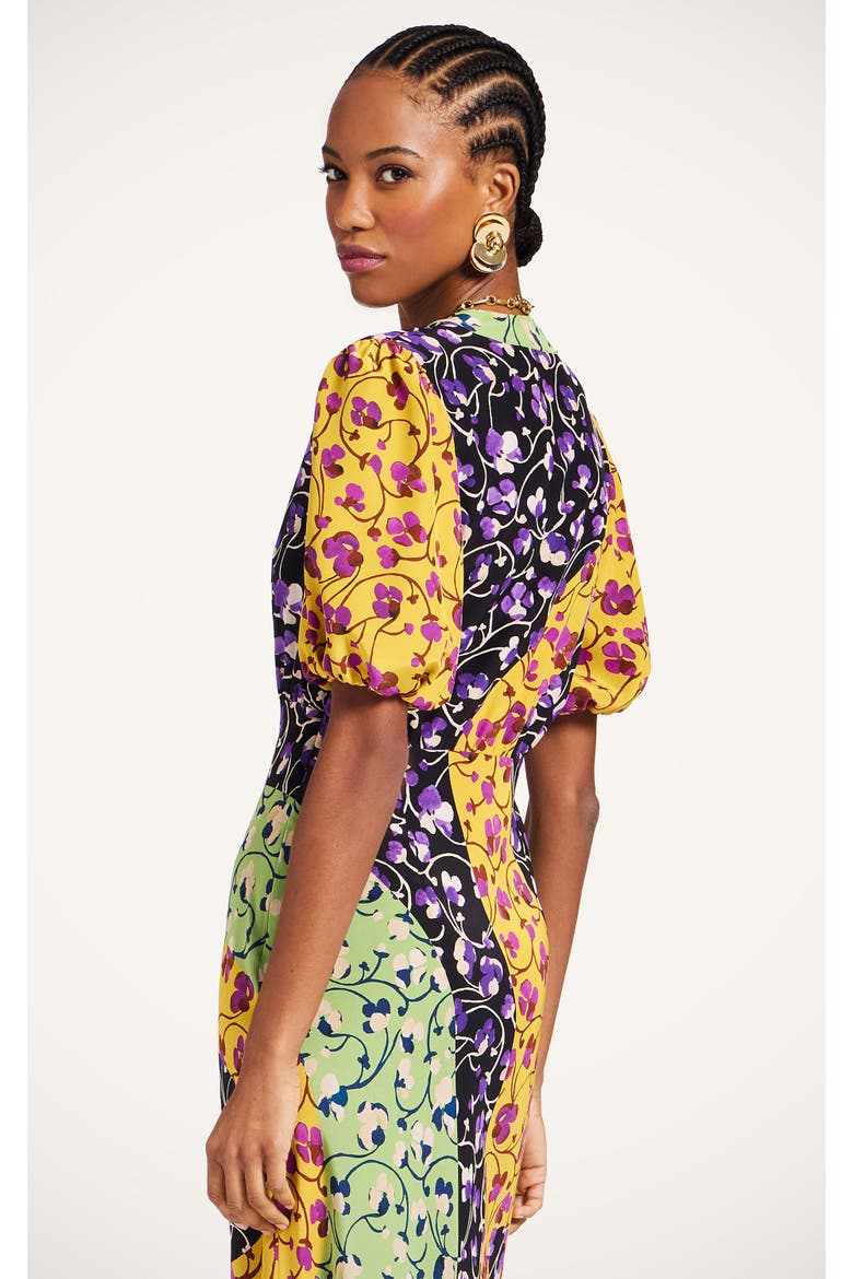 Marlene Dress, Alternate, color, Honeysuckle Tricolor Yellow