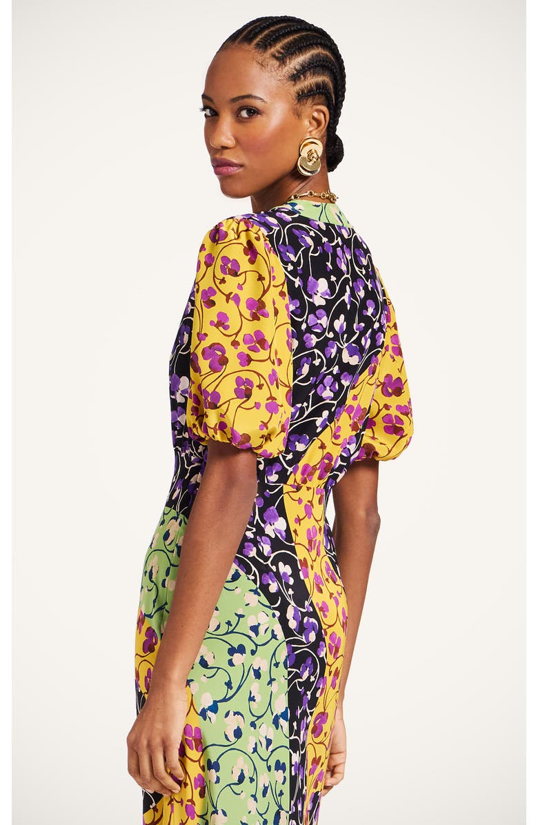 La DoubleJ Marlene Dress, Alternate, color, Honeysuckle Tricolor Yellow