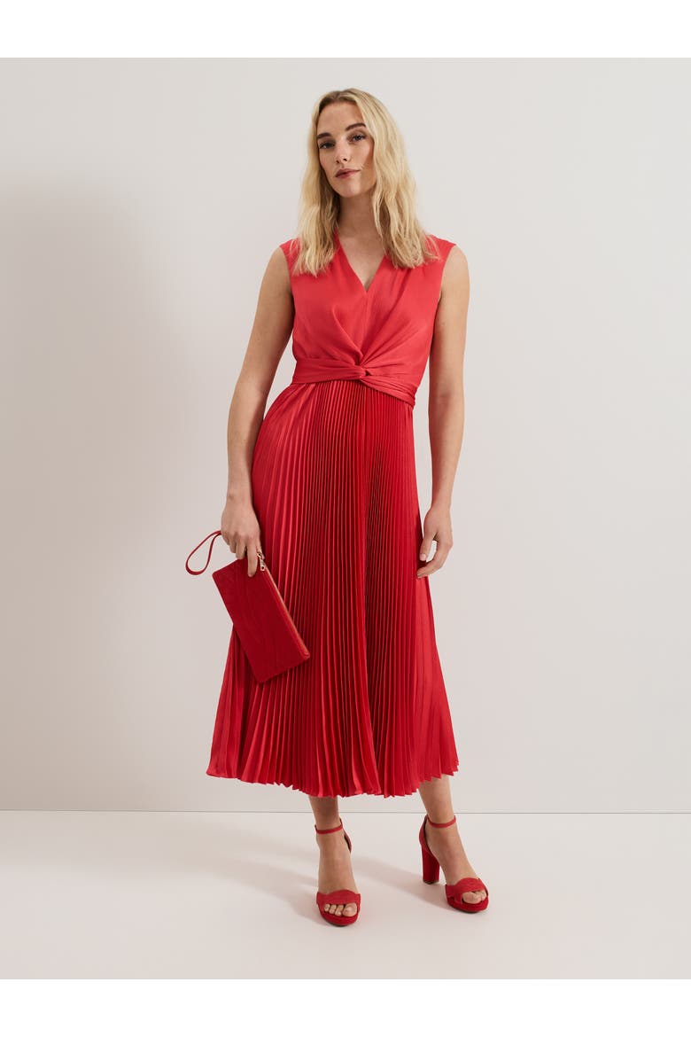 Celestia V-Neck Wrap Dress, Main, color, Pink
