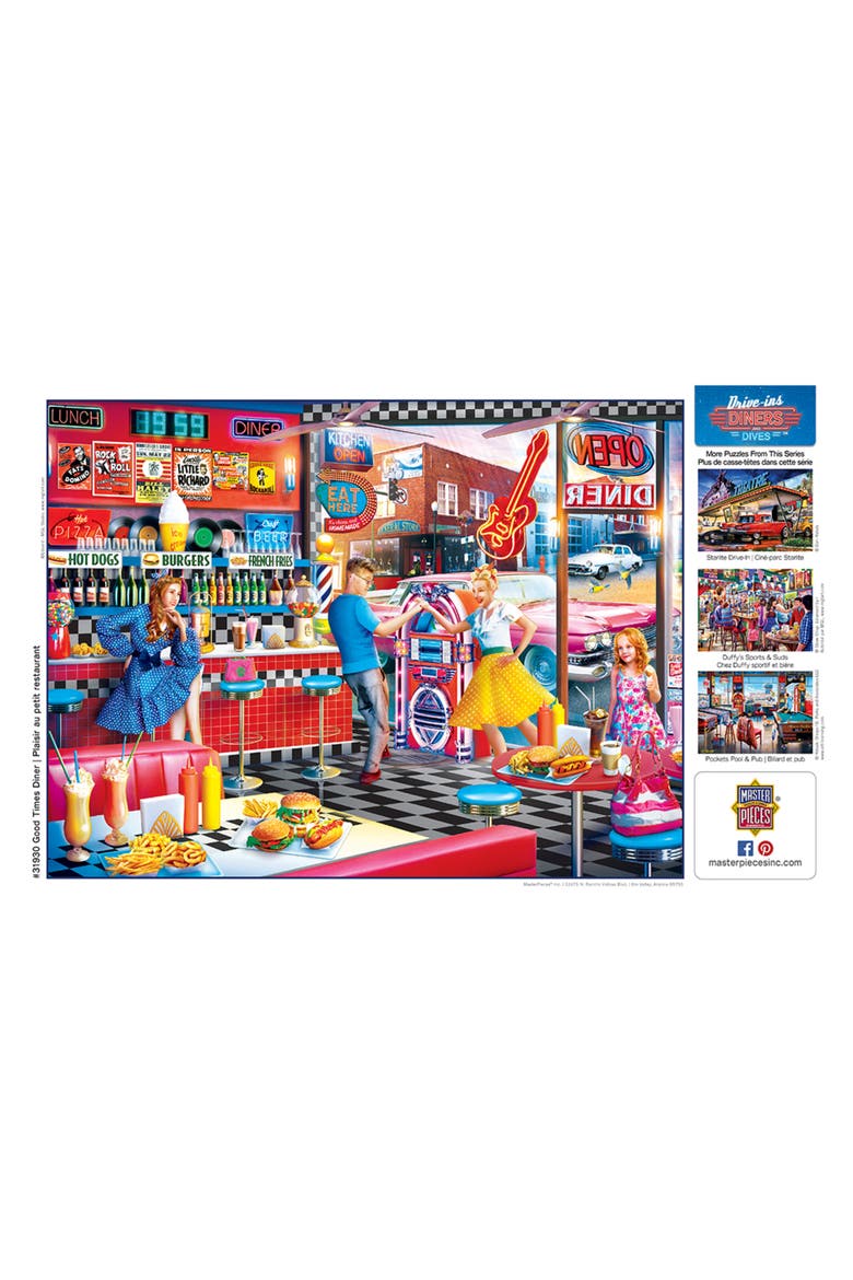 Good Times Diner 550 Piece Jigsaw Puzzle, Alternate, color, Multicolor