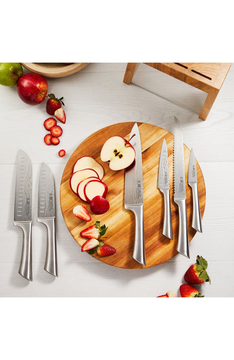 Cuisine::pro<sup>®</sup> Damashiro<sup>®</sup> Mizu 7-Piece Knife Block, Alternate, color, Silver