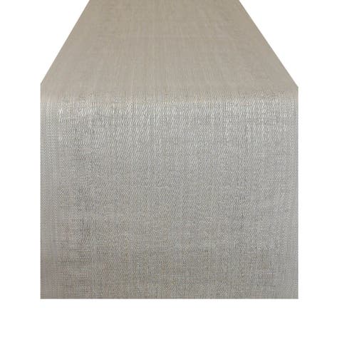 Space-Dyed Gray PVC Table Runner