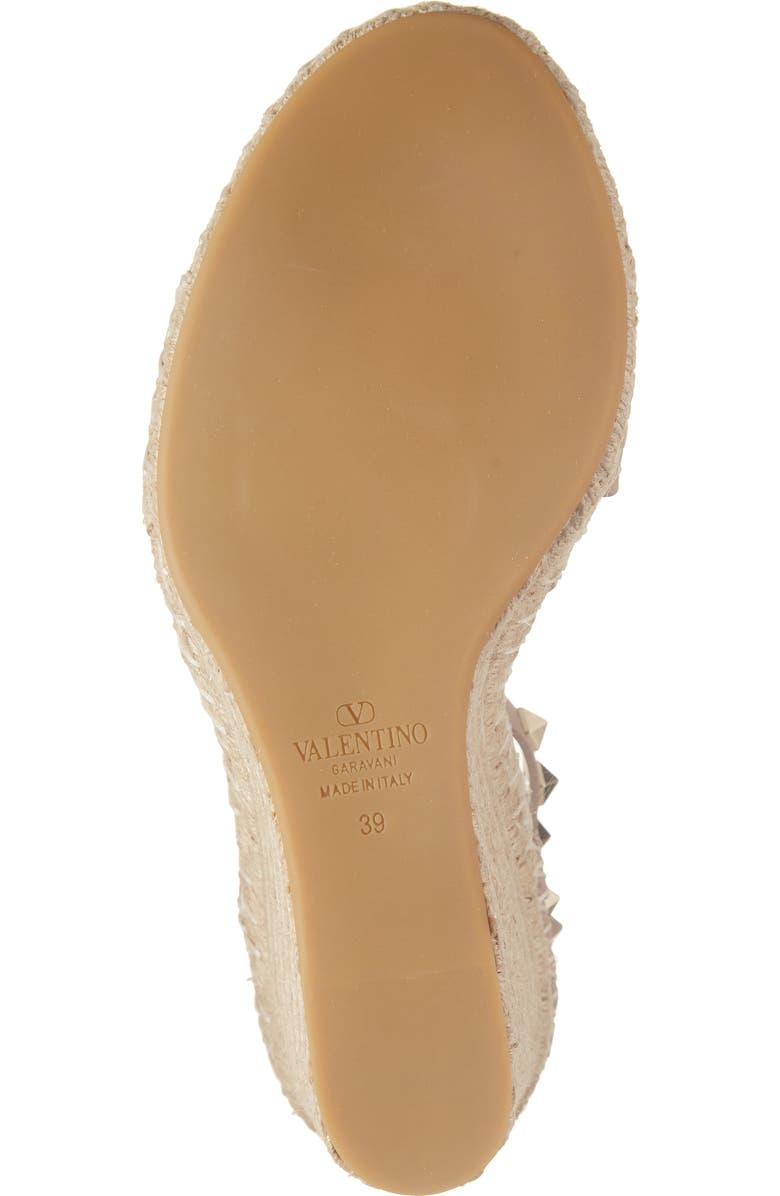 Valentino Garavani Rockstud Wedge Sandal, Alternate, color,