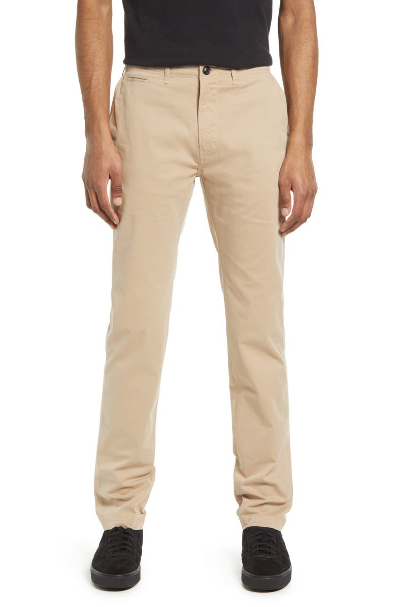 Billy Reid Stretch Cotton Straight Leg Chinos, Main, color, 
