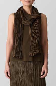 Eileen Fisher Whisper Crushed Silk Scarf