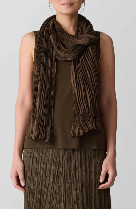 Eileen Fisher Whisper Crushed Silk Scarf