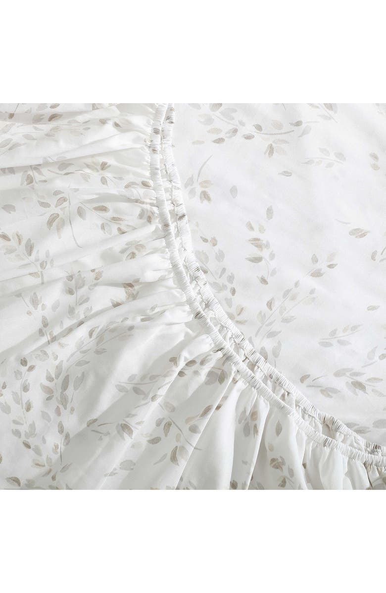 Calvin Klein Airy Botanical 300 Thread Count Sateen Sheet Set, Alternate, color, Beige