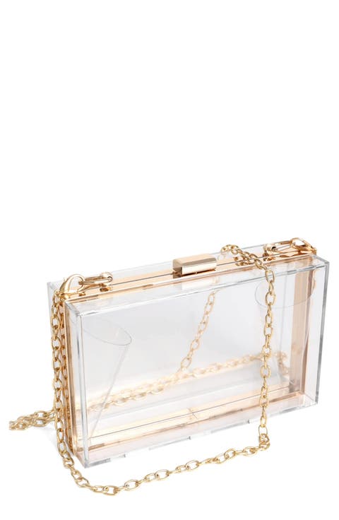 Clear Acrylic Box Clutch