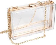 MacRae & Co. Clear Acrylic Box Clutch
