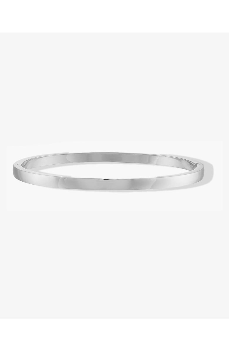 BEN ONI Polished Simple Bangle Bracelet, Main, color, Silver