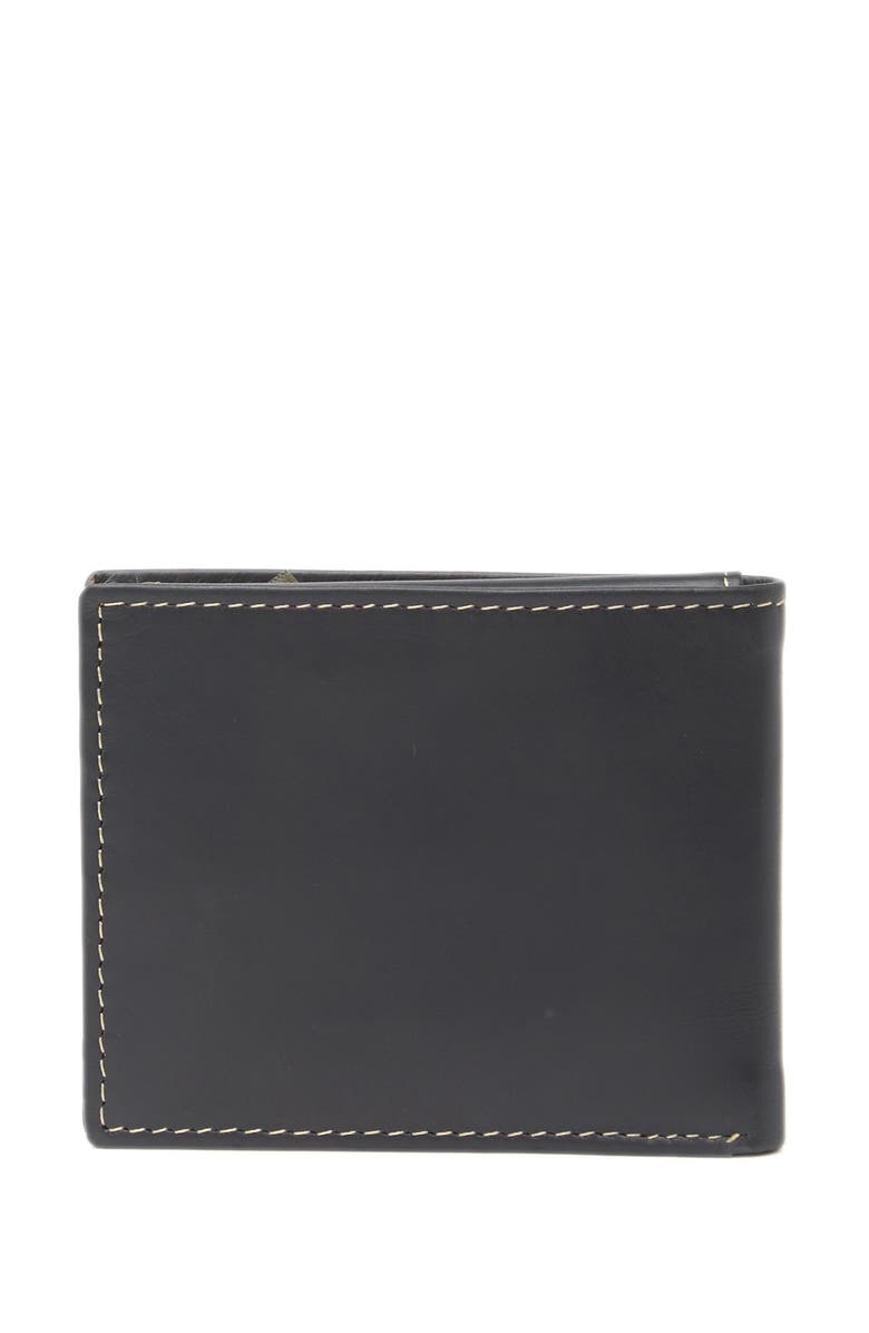 Timberland Cloudy Logo Leather Passcase, Alternate, color,