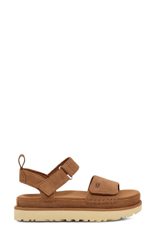 Ugg(r) Goldenstar Platform Sandal In Chestnut