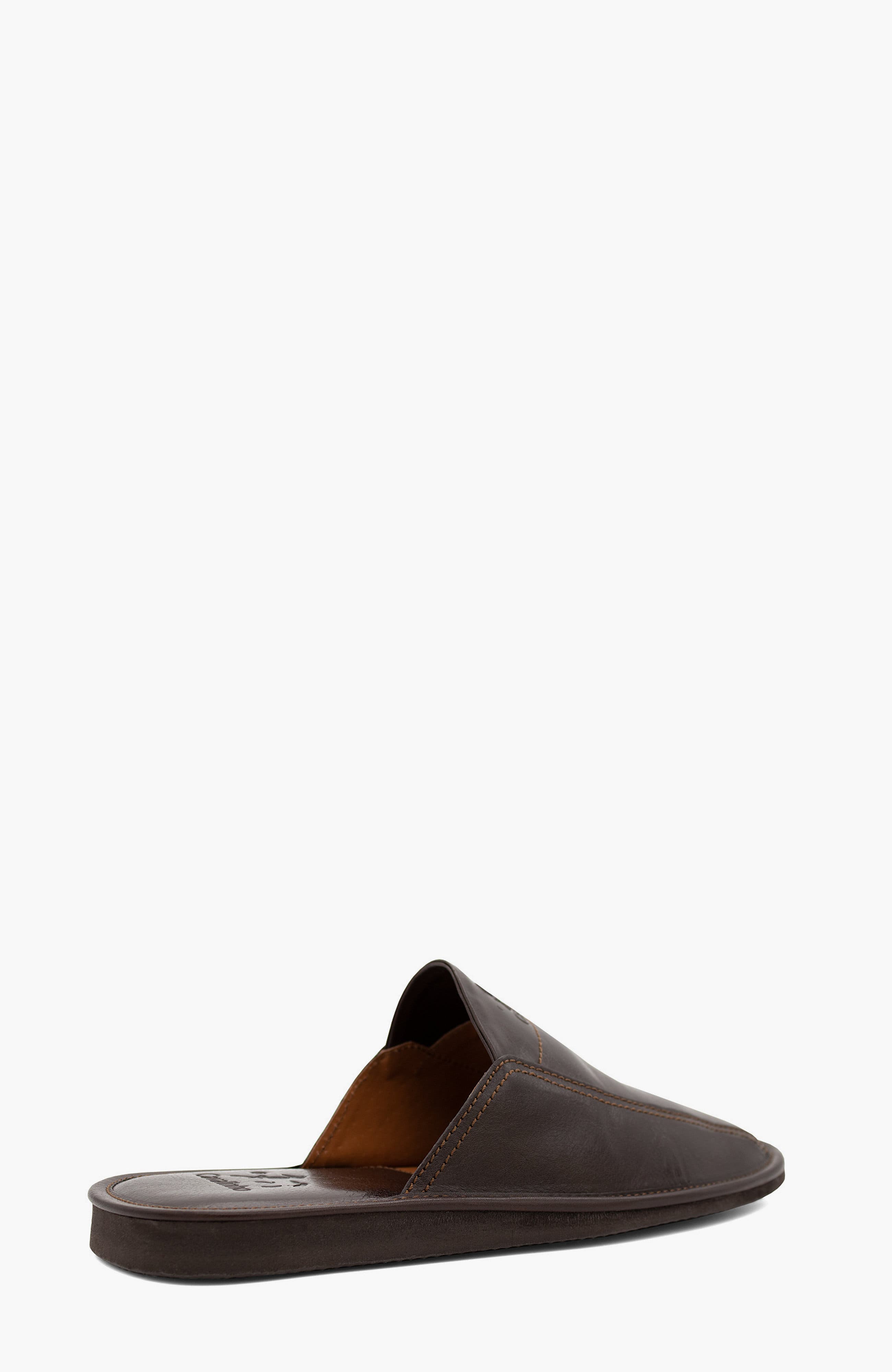 Gentleman Leather House Slippers 102, Alternate, color, Brown