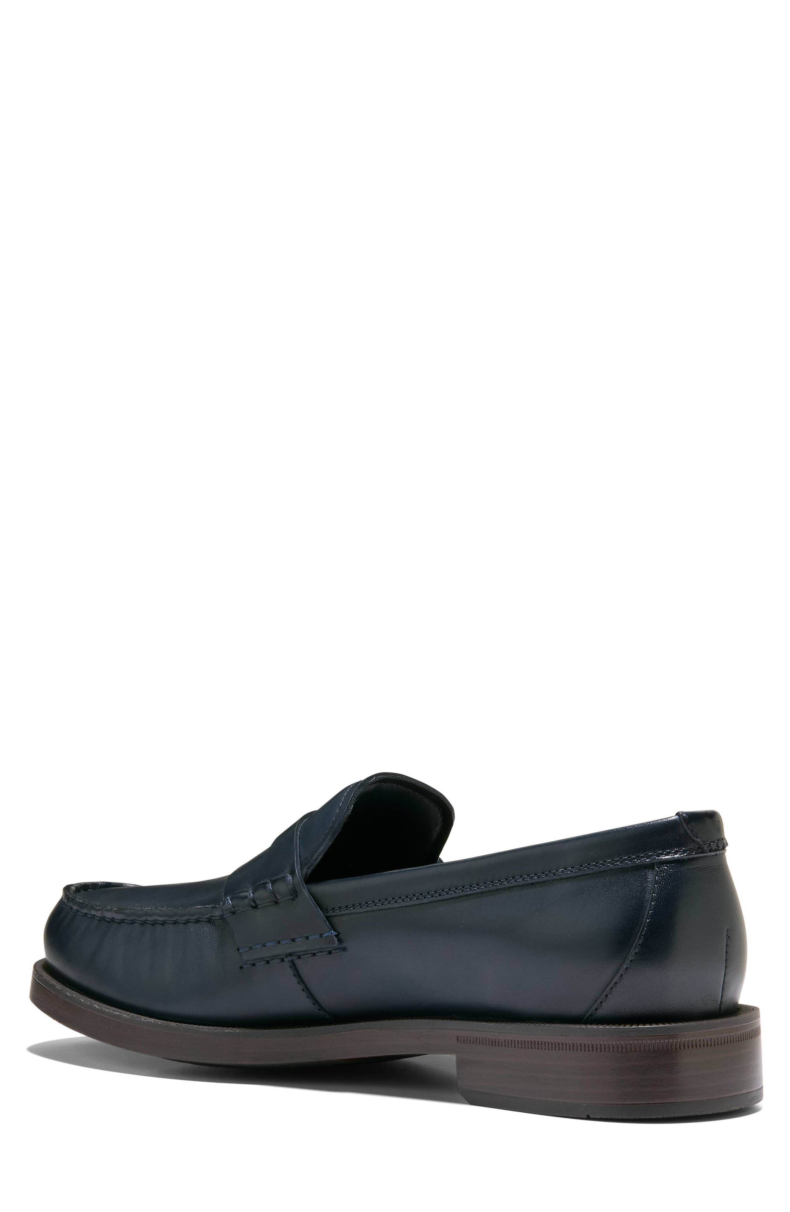 Pinch Prep FlexCraft Leather Penny Loafer, Alternate, color, NAVY BLAZER / DARK BROWN