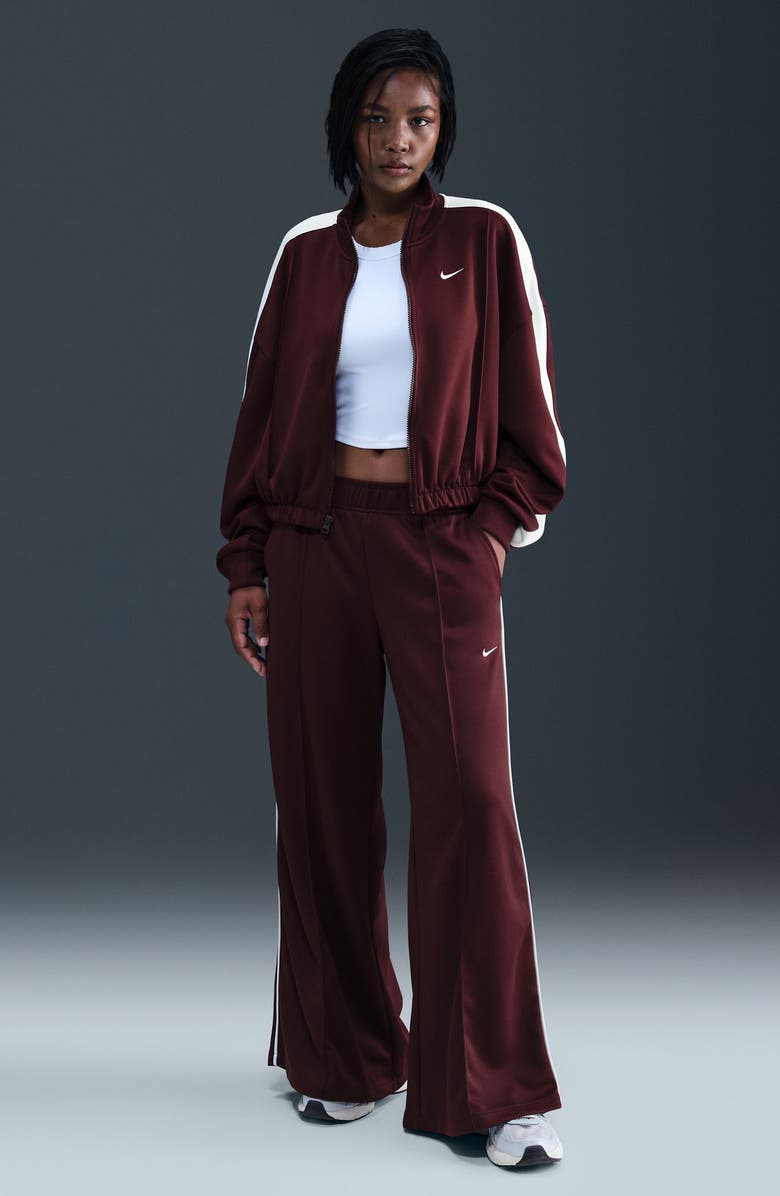 Nike Sportswear Track Jacket, Alternate, color, Burgundy Crush/ Sail/ Sail