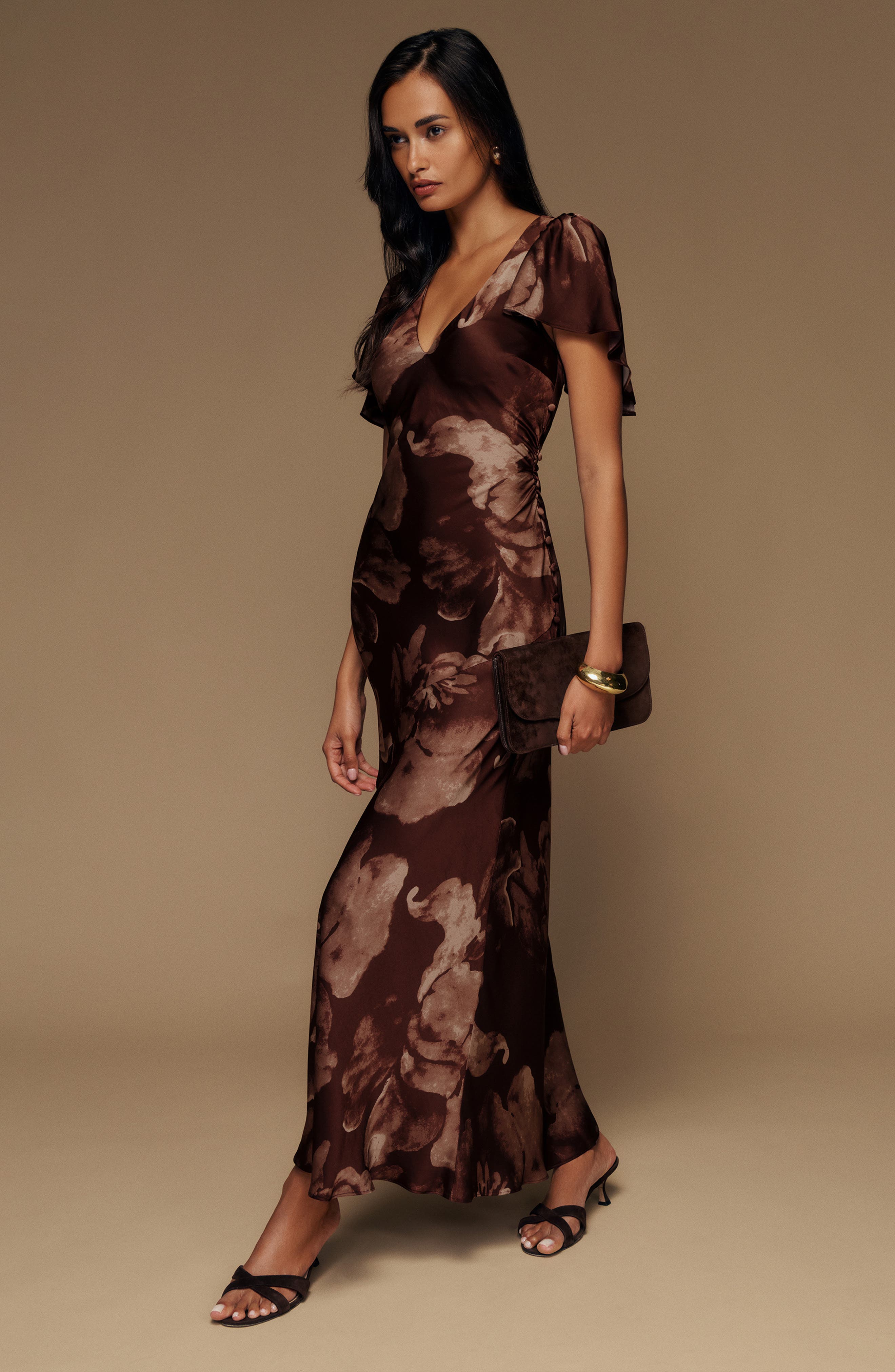 reformation vida satin dress Reformation Vida Satin Dress in Natural