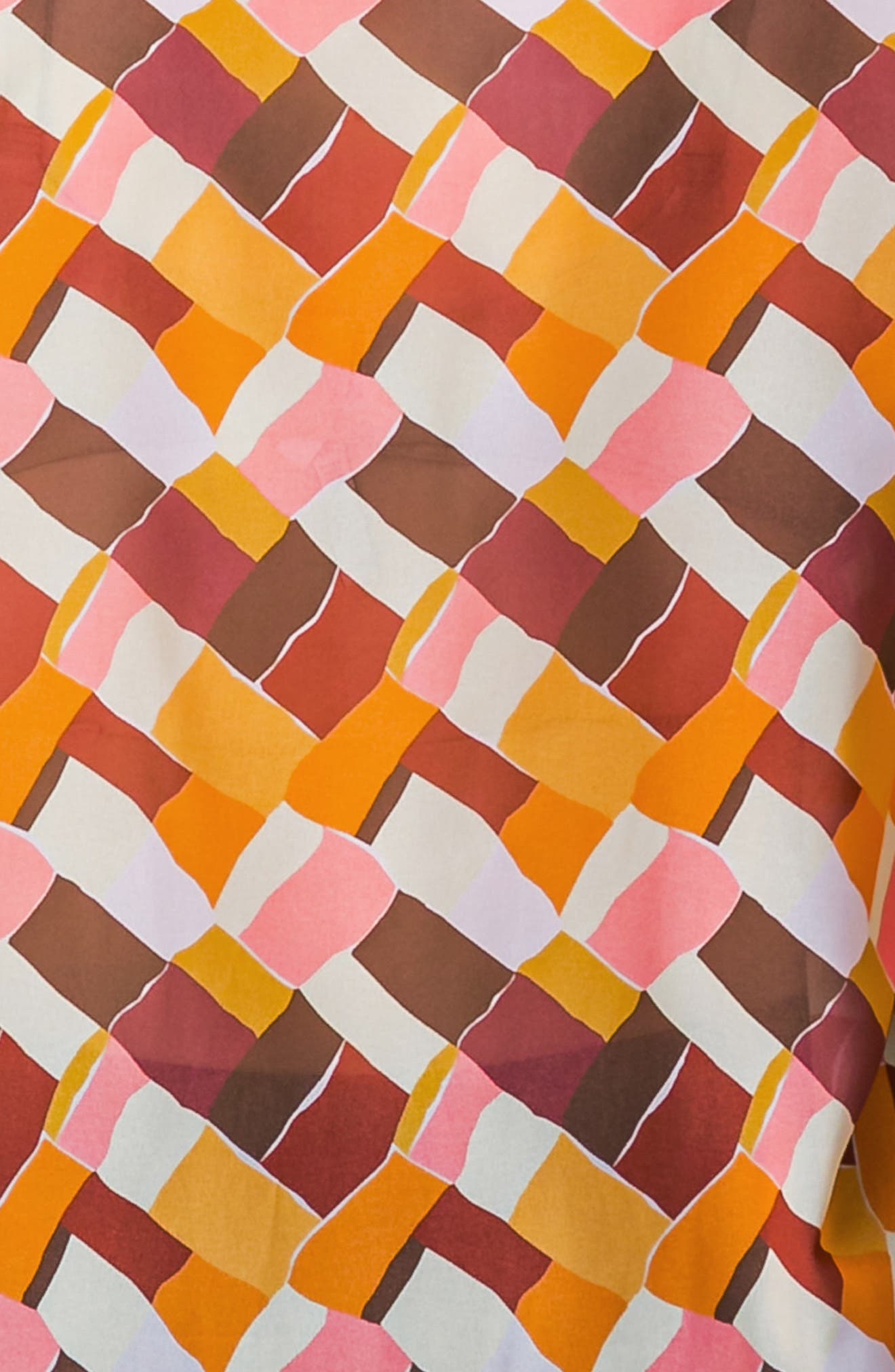 Geometric Print Long Sleeve Button-Up Shirt - image 2