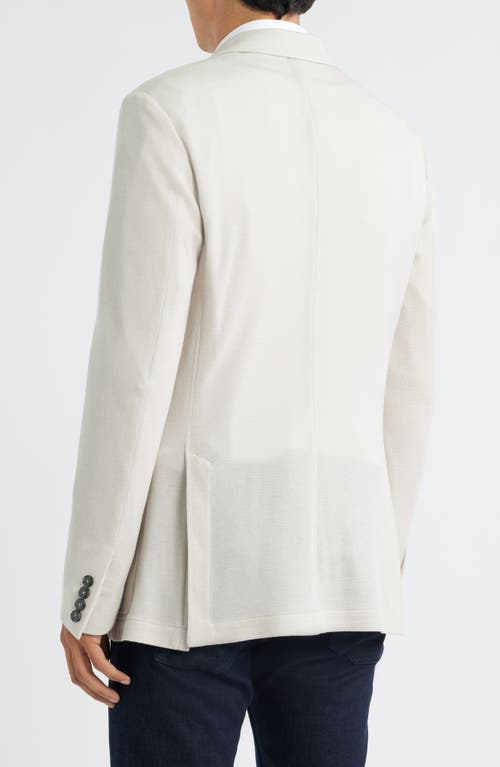 Canali Trim Fit Tan Knit Cotton Blend Sport Coat In Brown