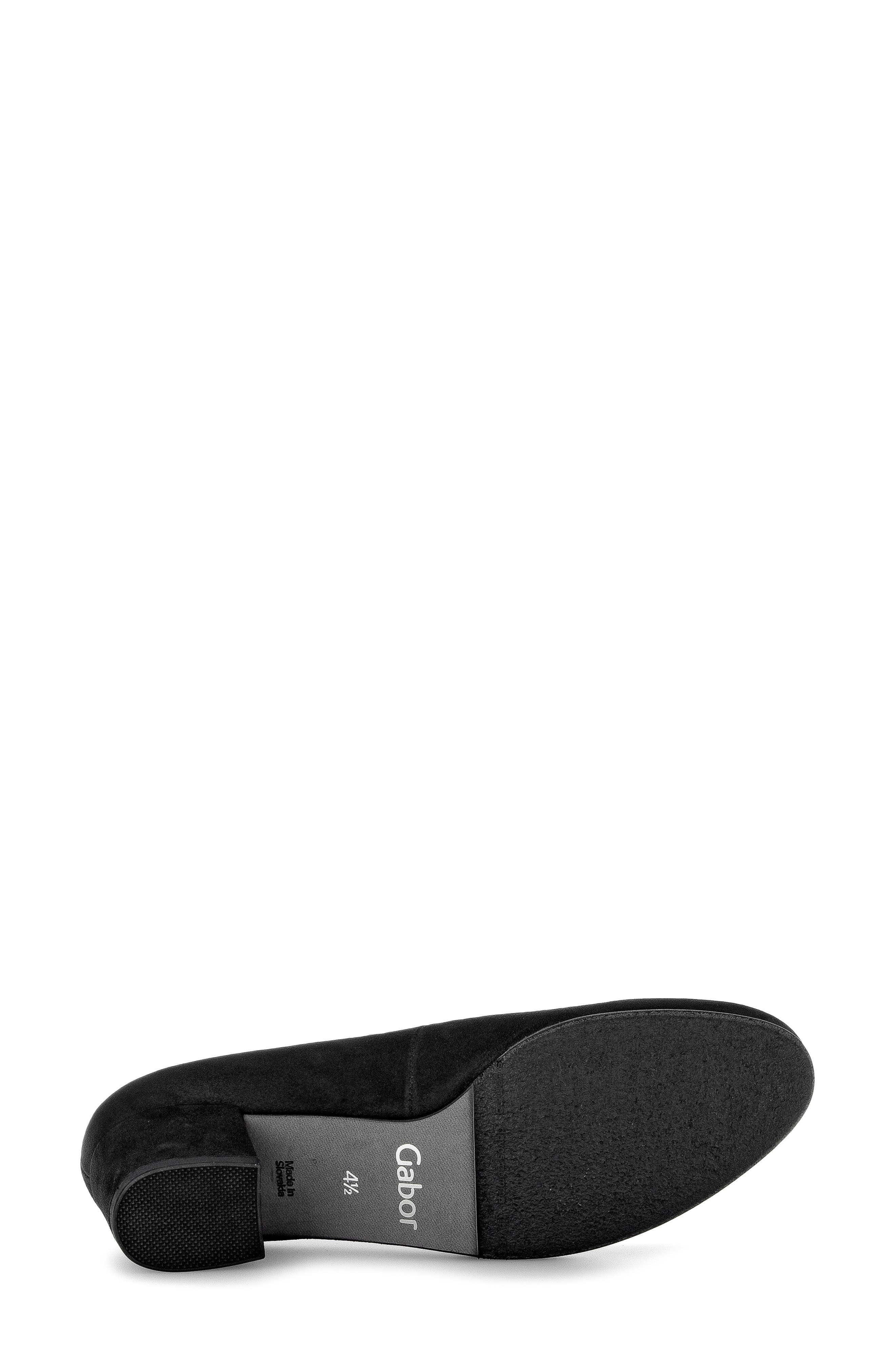 Gabor Scallop Pump, Alternate, color, Black