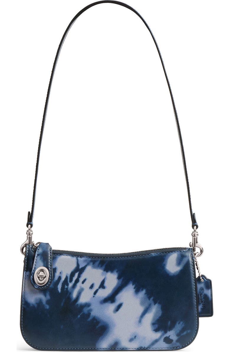 COACH Penn Tie Tye Leather Shoulder Bag, Main, color,