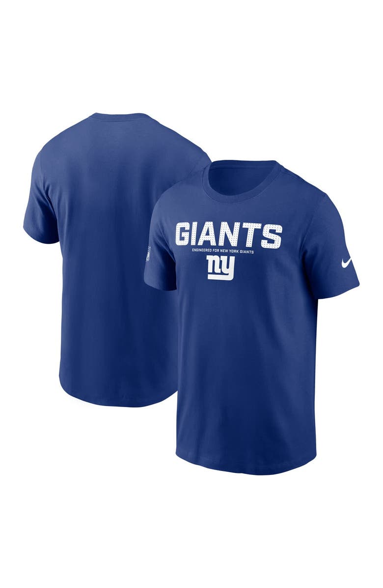 Nike Men's Nike Royal New York Giants Sideline Performance T-Shirt, Alternate, color, Royal