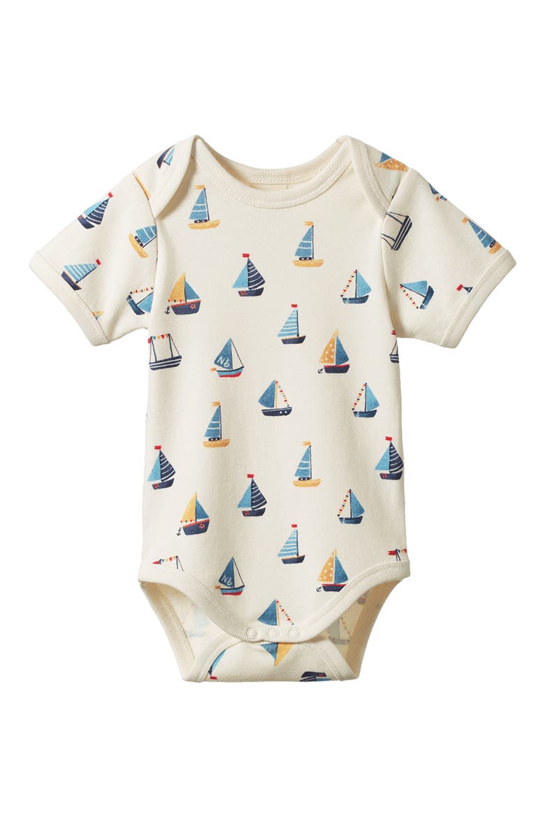 Short Sleeve Bodysuit, Main, color, REGATTA PRINT