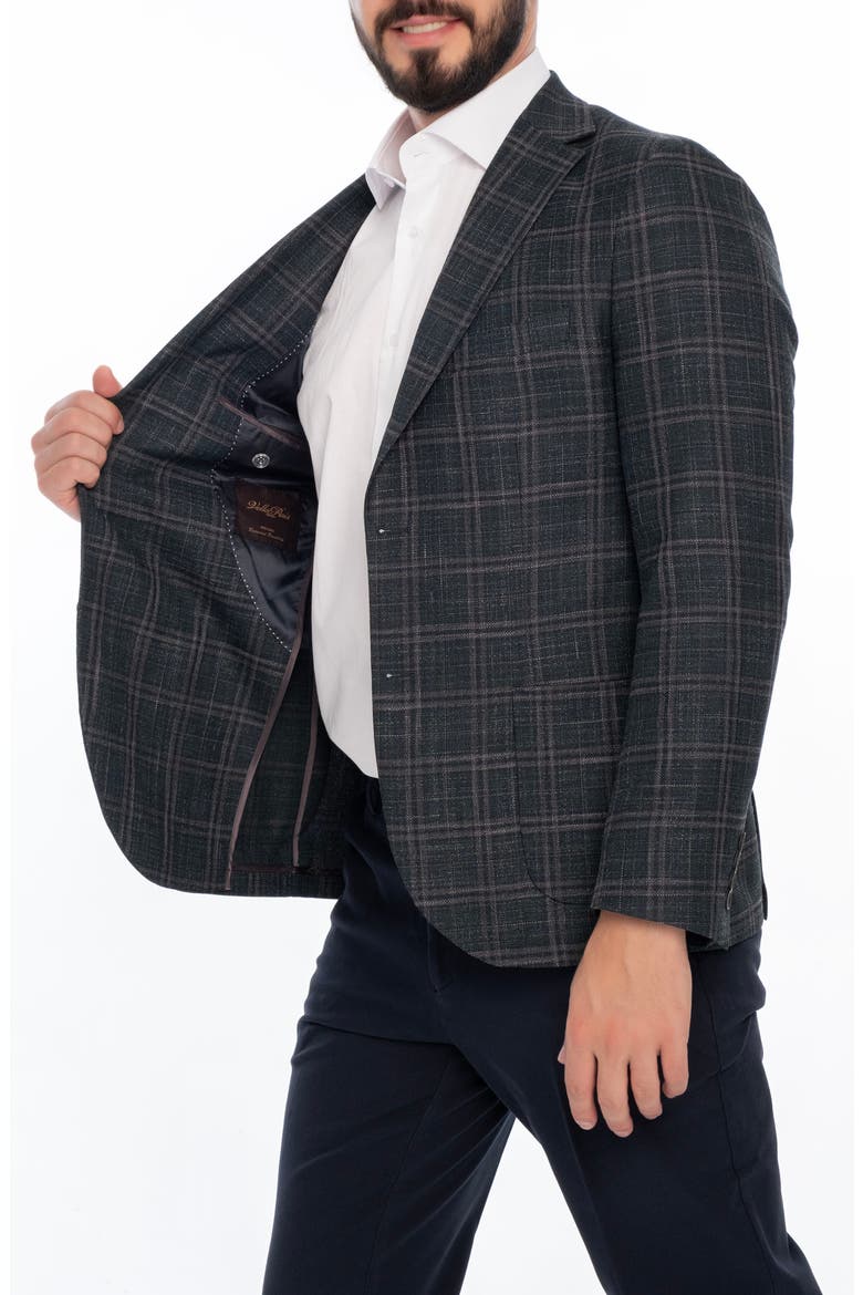 Plaid Sport Coat, Alternate, color, DARK GREEN
