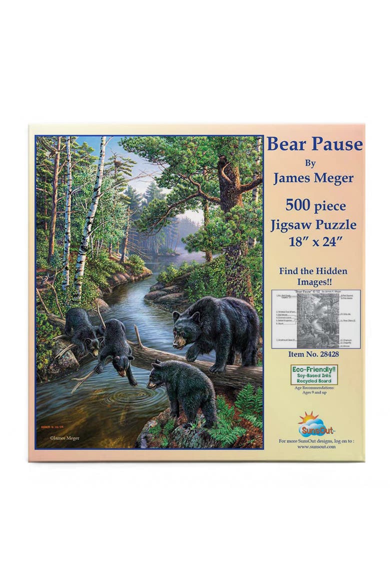 Bear Pause 500 piece Jigsaw Puzzle for Adults, Alternate, color, Multicolor