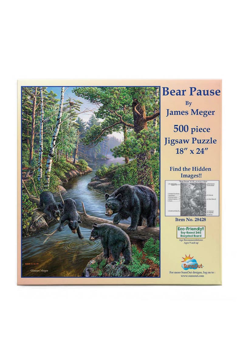 Sunsout Bear Pause 500 piece Jigsaw Puzzle for Adults, Alternate, color, Multicolor
