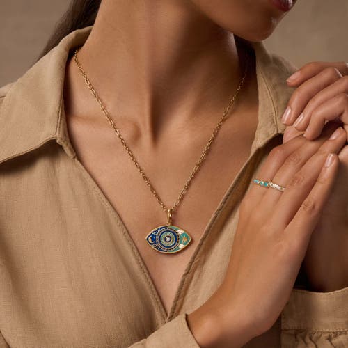 Karma And Luck Universal Consciousness Evil Eye Charm Necklace