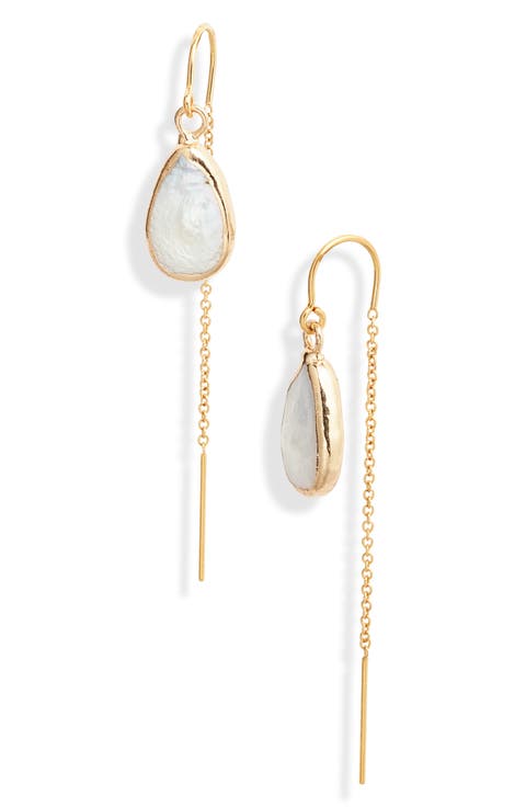 Carrie Baroque Pearl Ear Threader Earrings