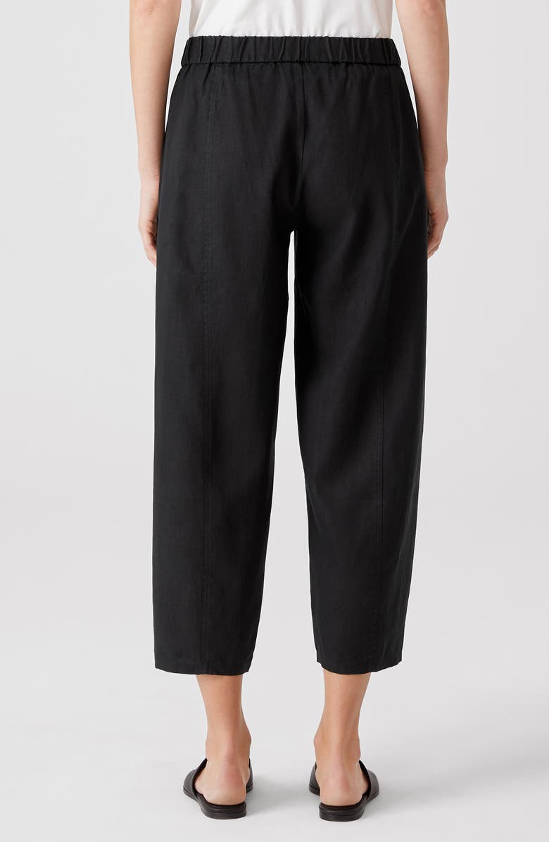 Eileen Fisher Lantern Crop Organic Linen Pants, Alternate, color, 