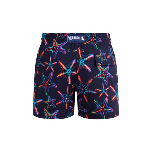 Vilebrequin Drawstring Swimming Trunks In Bleu Marine