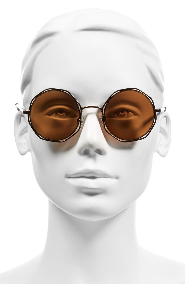 A.J. Morgan 'Clayton' 48mm Octagon Wire Sunglasses, Alternate, color,