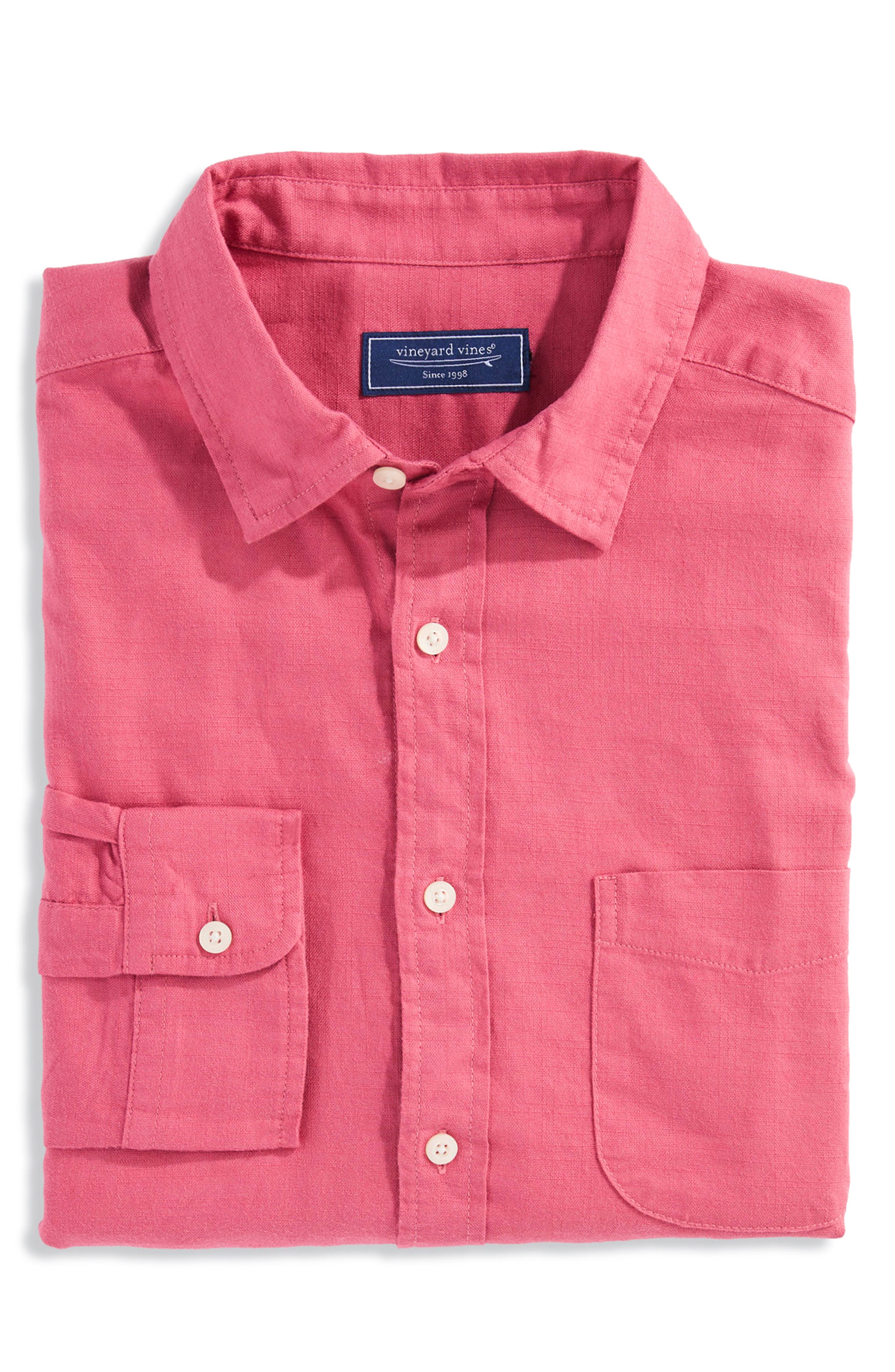 vineyard vines Cisco Solid Island Slub Cotton Button-Up Shirt