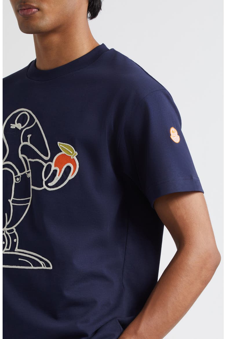 x Gilga Farm by Donald Glover Embroidered Monduck T-Shirt, Alternate, color, NAVY