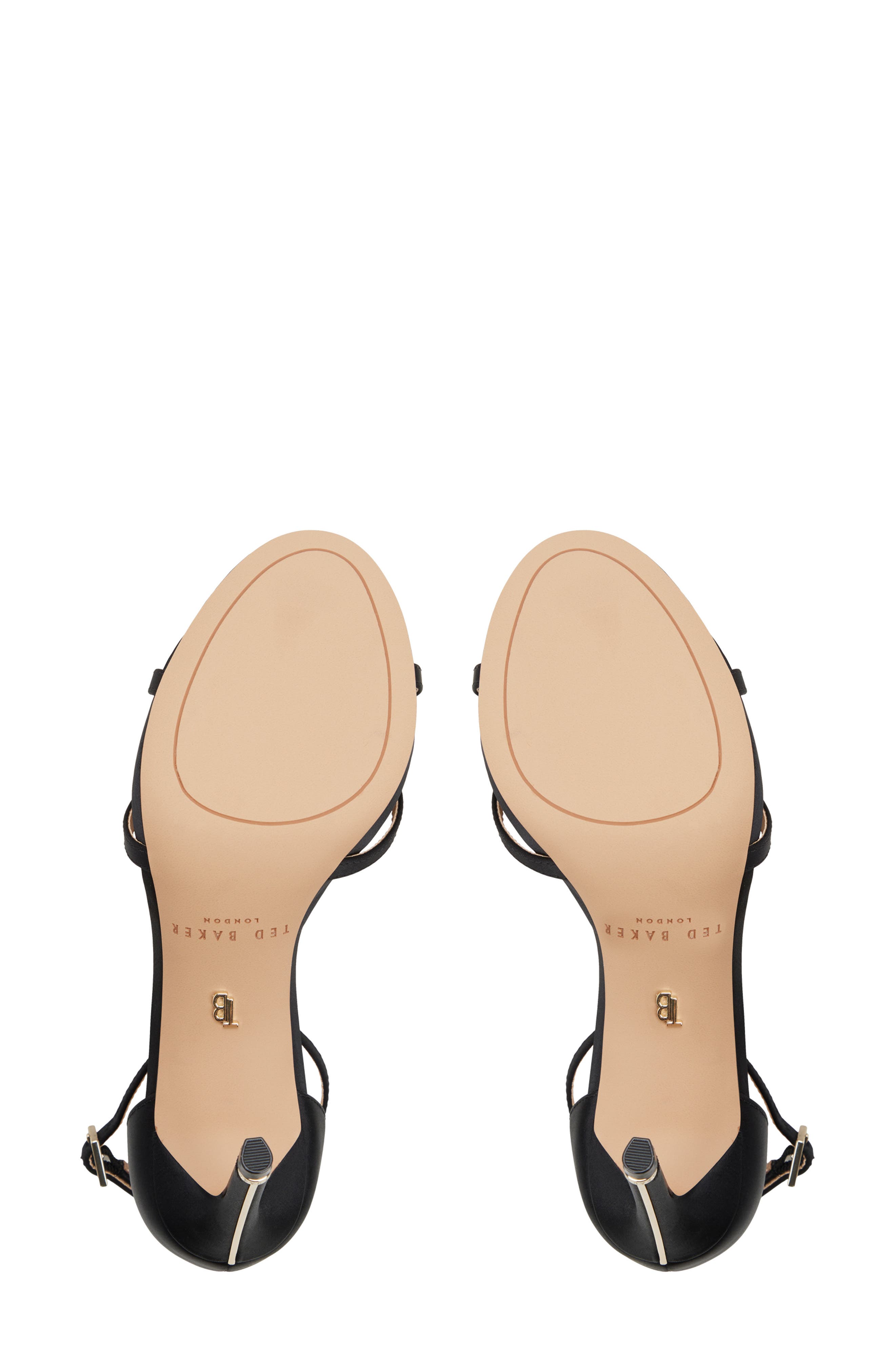 Ted Baker London Alia Rose Ankle Strap Sandal, Alternate, color, Black