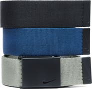 Nike Golf Assorted 3-Pack Webbed Belts
