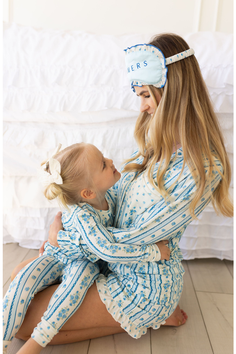 Forever Blooming Two Piece Set, Alternate, color, Cream / Blue