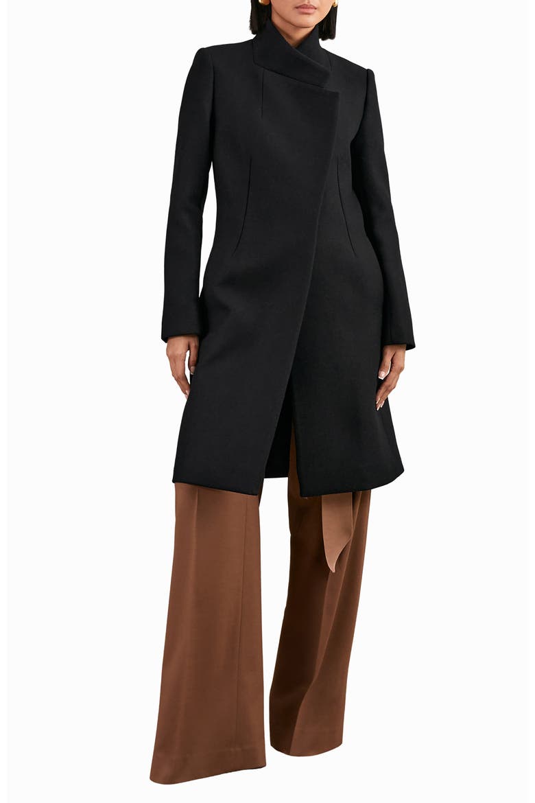 Max Wool Blend Coat, Main, color, BLACK