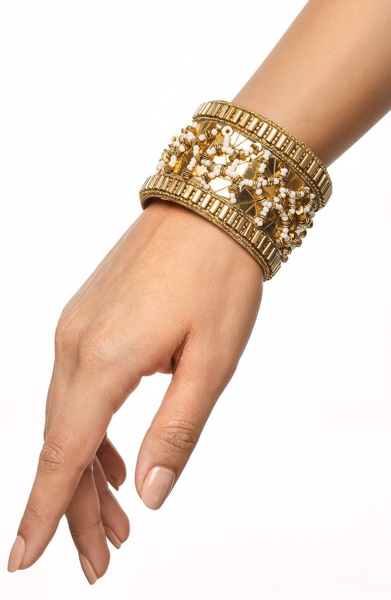 Deepa Gurnani Lumis Bracelet, Alternate, color, Gold