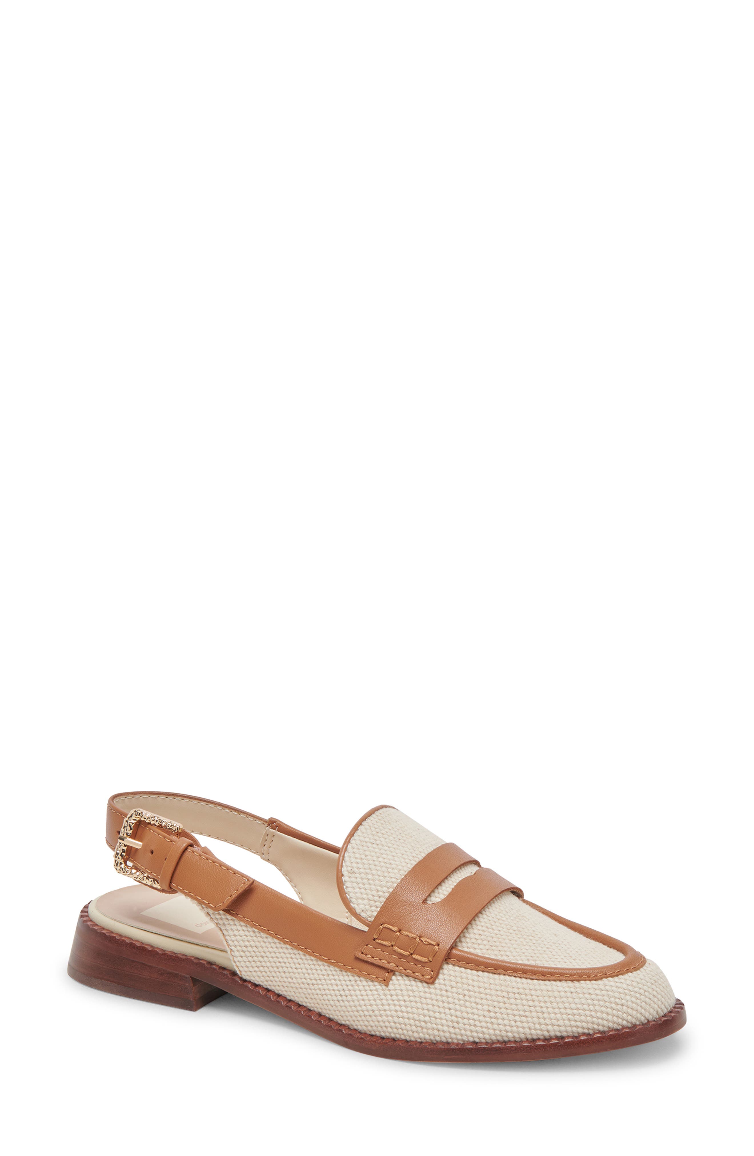 Hardi Slingback Penny Loafer, Main, color, TAN MULTI CANVAS