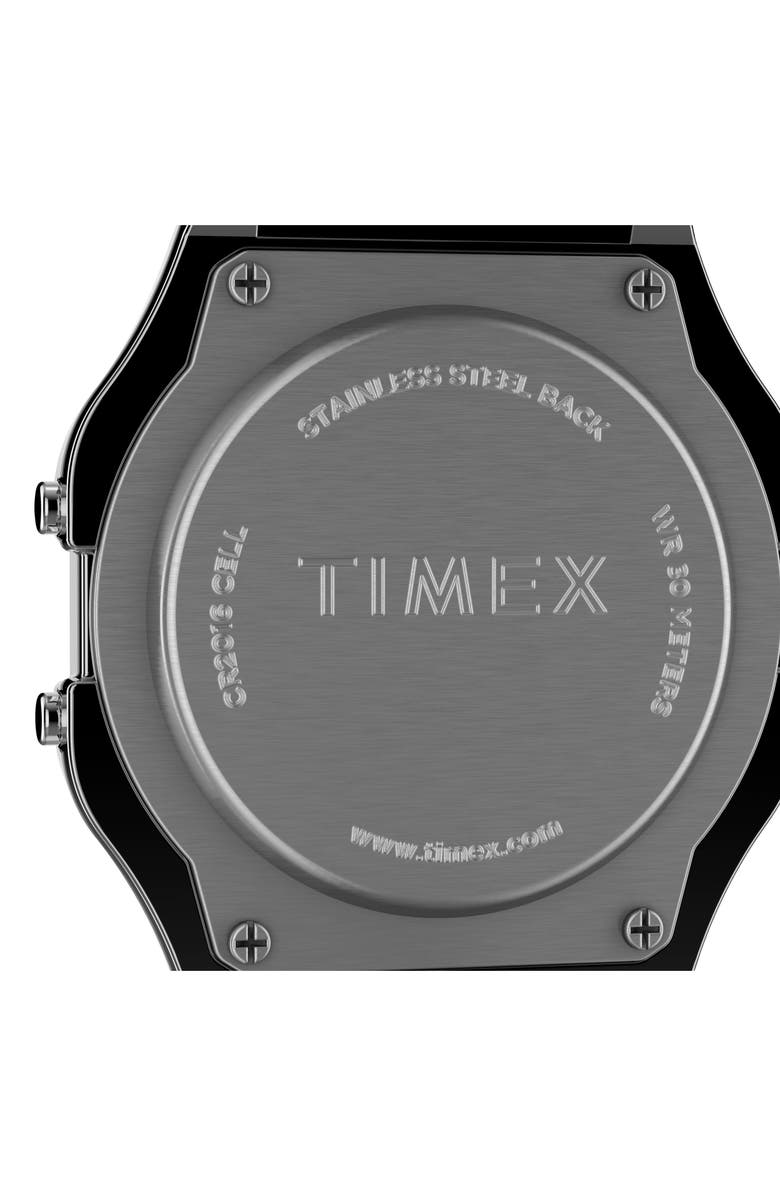 Timex<sup>®</sup> T80 Digital Chronograph Bracelet Watch, Alternate, color, Stainless Steel