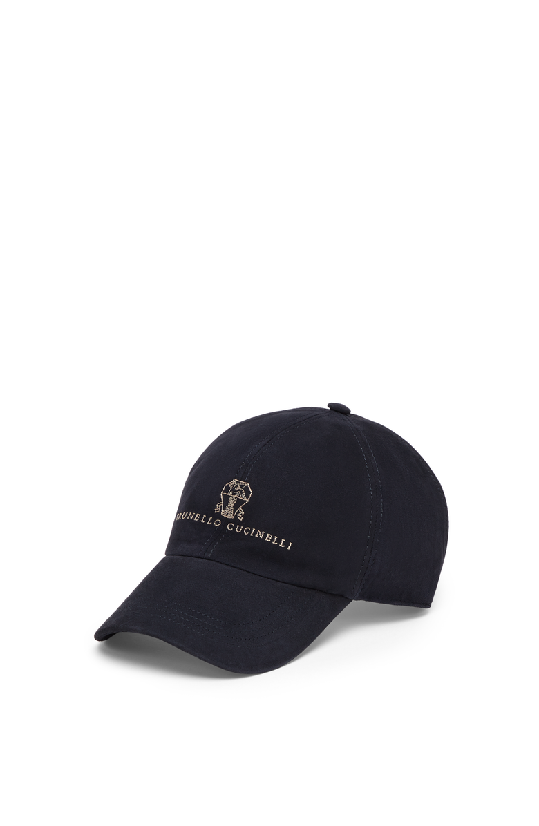 Brunello Cucinelli Baseball cap with embroidery, Main, color, Navy Blue