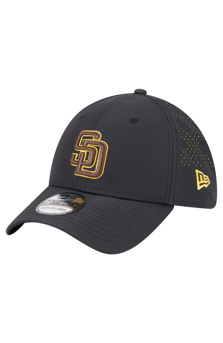 New Era Men's New Era Black San Diego Padres Night 39THIRTY Flex Hat, Main, color, Black