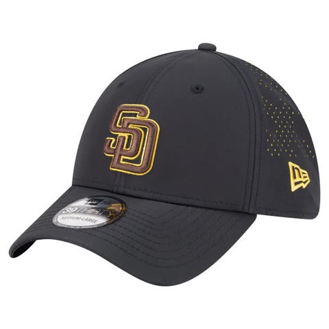 Men's New Era  Black San Diego Padres Night 39THIRTY Flex Hat
