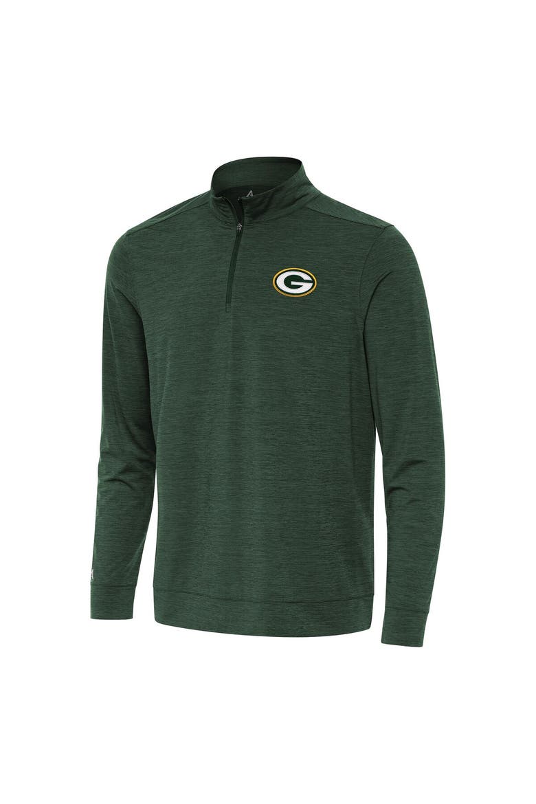 Men's Antigua Green Green Bay Packers Bright Quarter-Zip Top, Main, color, Green